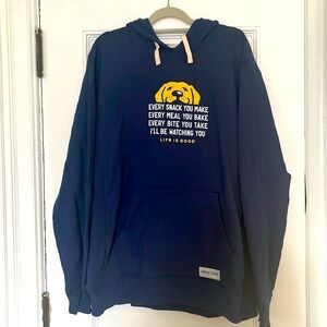Life Is Good Dog I’ll Be Watching You Hoodie - XL